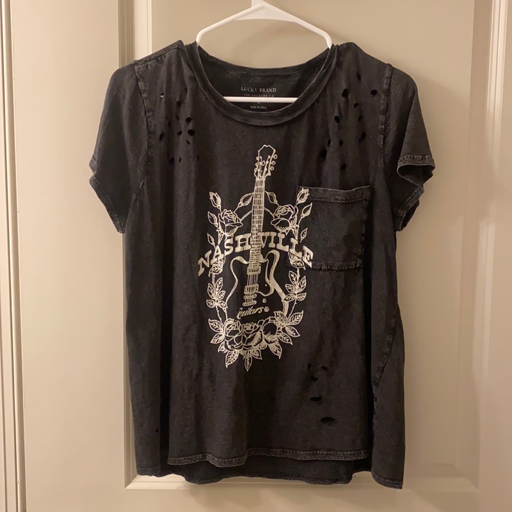 Distressed Nashville Graphic Tee